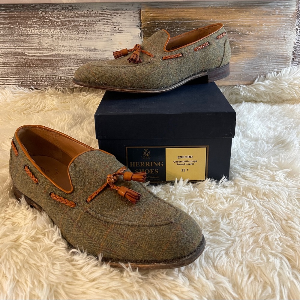 Herring Shoes  Exford Tweed Loafer